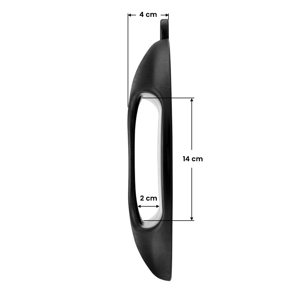 HAIRDRESSER MIRROR ROUND Q-29 BLACK - BVShop