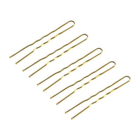 Hairdresser's hair bows E-57 120 pcs. 5.6 cm gold - BVShop