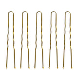 Hairdresser's hair bows E-57 120 pcs. 5.6 cm gold - BVShop