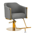 Hairdressing chair Burgos Gold Gray - BVShop