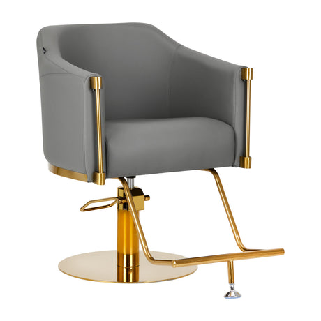 Hairdressing chair Burgos Gold Gray - BVShop