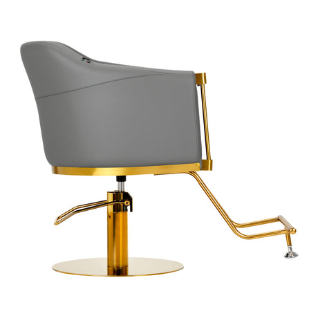 Hairdressing chair Burgos Gold Gray - BVShop