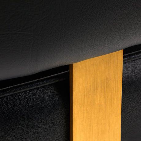 Hairdressing chair Gabbiano Linz NQ Gold Black - BVShop