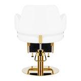 Hairdressing chair Gabbiano Linz NQ Gold White - BVShop