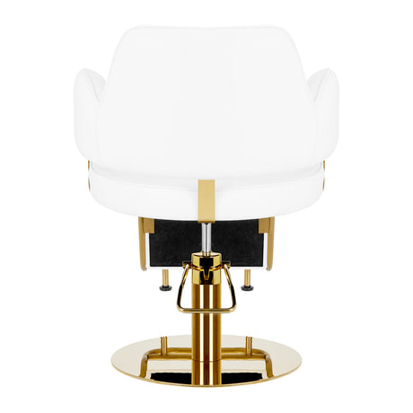 Hairdressing chair Gabbiano Linz NQ Gold White - BVShop