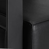 Hairdressing chair Gabbiano Modena Black - BVShop