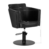 Hairdressing chair Gabbiano Roma Black - BVShop