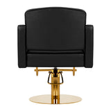 Hairdressing chair Gabbiano Turyn black gold - BVShop