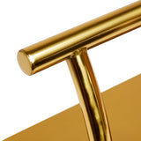 Hairdressing footstool L005S gold - BVShop