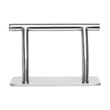 Hairdressing footstool L005S silver - BVShop