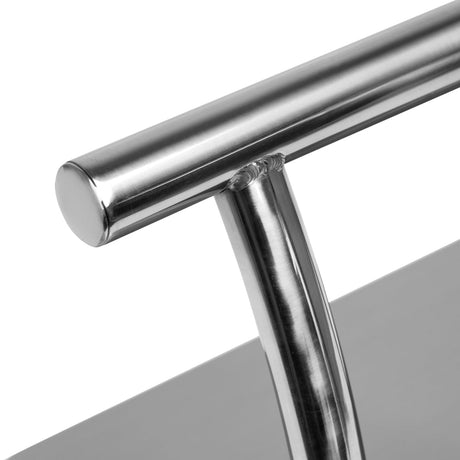 Hairdressing footstool L005S silver - BVShop