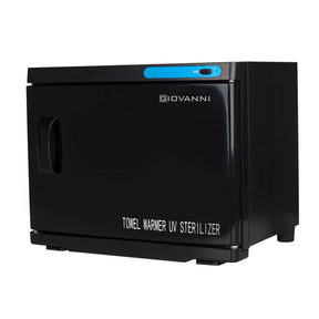 Hand towel warmer with uv-c 23l black sterilizer - BVShop