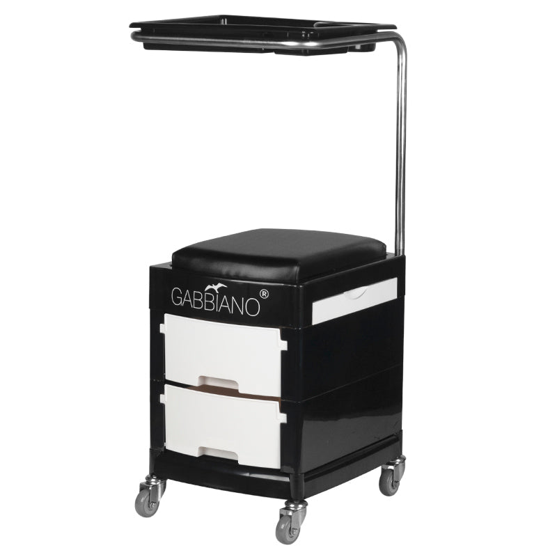 Helper - pedicure stool 16 plus black / white - BVShop