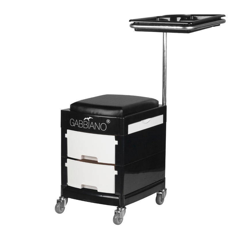 Helper - pedicure stool 16 plus black / white - BVShop