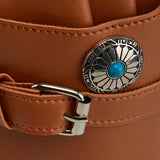 HOLSTER BELT FOR HAIR SCISSORS T14 BROWN - BVShop