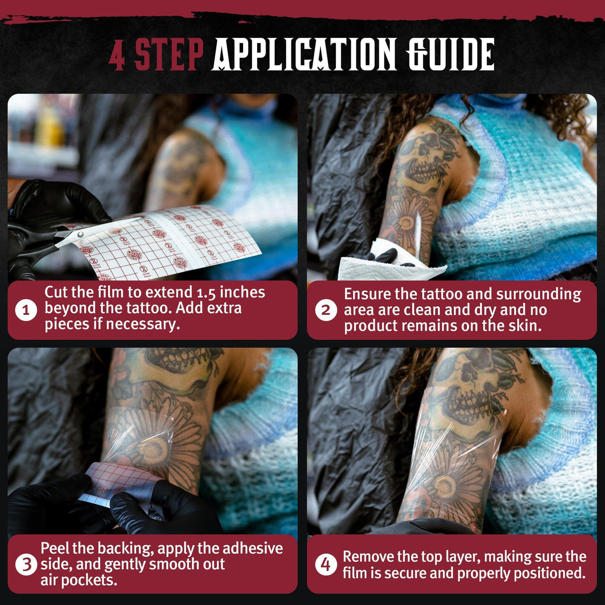 Hustle Butter Tattoo Aftercare Wrap 15cm x 2m - BVShop
