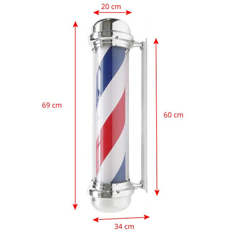 Illuminated plafond barber shop BB-02 silver large - BVShop