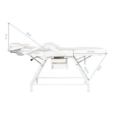 Ivette eyelash treatment chair white - BVShop