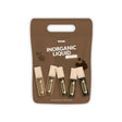 Biotek Inorganic Liquid Brow Kit with five 15ml bottles featuring eyebrow pigments and applicators for professional eyebrow styling.