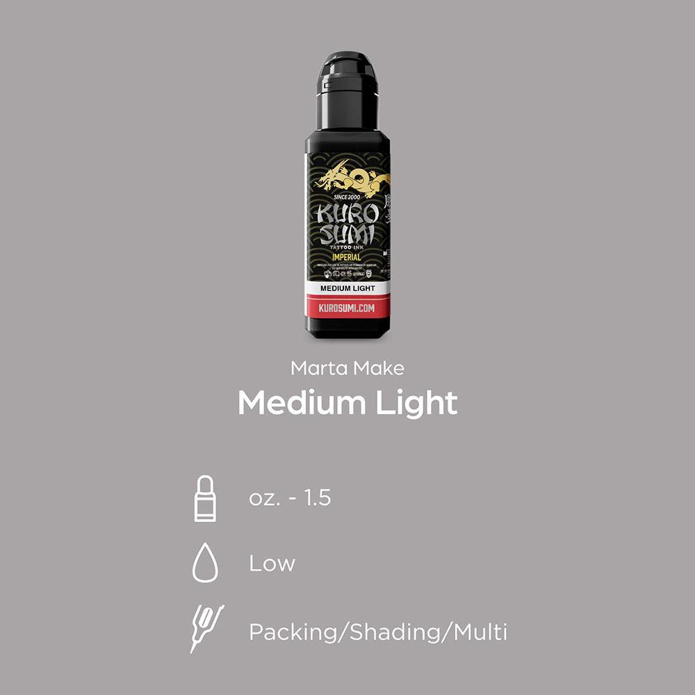 Kuro Sumi Imperial Tattoo Ink Medium Light 44ml - BVShop