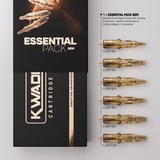 Kwadron Cartridge System SEM Essential Pack with 18 replaceable tattoo cartridges for professional tattooing.