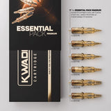 Kwadron Magnum Essential Pack with 18 cartridges, compatible with various vaping devices, displayed in a clear, organized set.