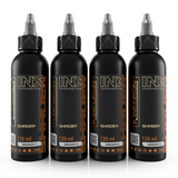 Kwadron INX UniShader #3 tattoo pigment in 120ml bottle, creamy black ink for professional tattooing.
