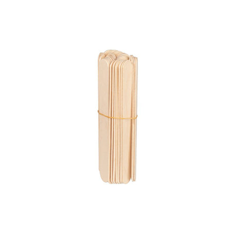 Large wooden spatula 150x18x1.8mm - 50 pieces - BVShop