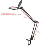 LED magnifying lamp moonlight 8012/5 "black for the table top - BVShop