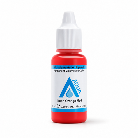 Li Pigments Aqua Neon Orange Mod Pigment 15ml — bottle on white with soft shadow