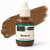 Li Pigments Micro Colors Brown 9 Pigment 12ml — bottle with pigment colour smear