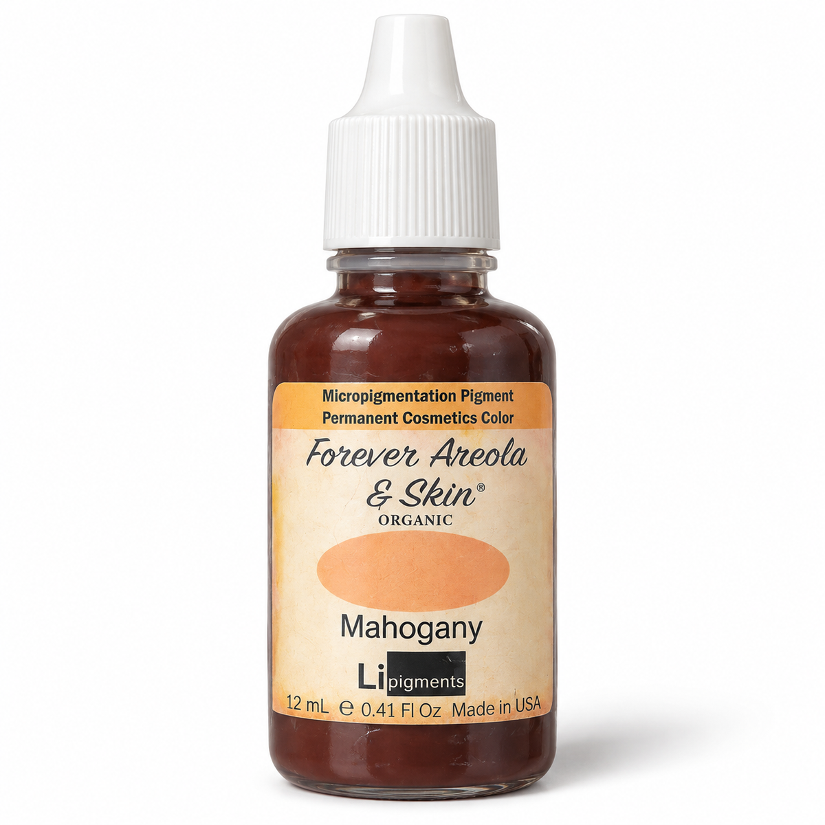 Li Pigments Forever Mahogany Pigment 12ml — bottle on white background with soft shadow