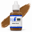 Li Pigments Micro Colors H2O Golden Pecan Practice Pigment 12ml — bottle with pigment colour smear