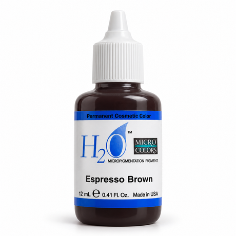 Li Pigments Micro Colors H2O Espresso Brown Practice Pigment 12ml — bottle on white background with soft shadow