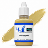 Li Pigments Micro Colors H2O Brow Lightener Practice Pigment 12ml — bottle with pigment colour smear