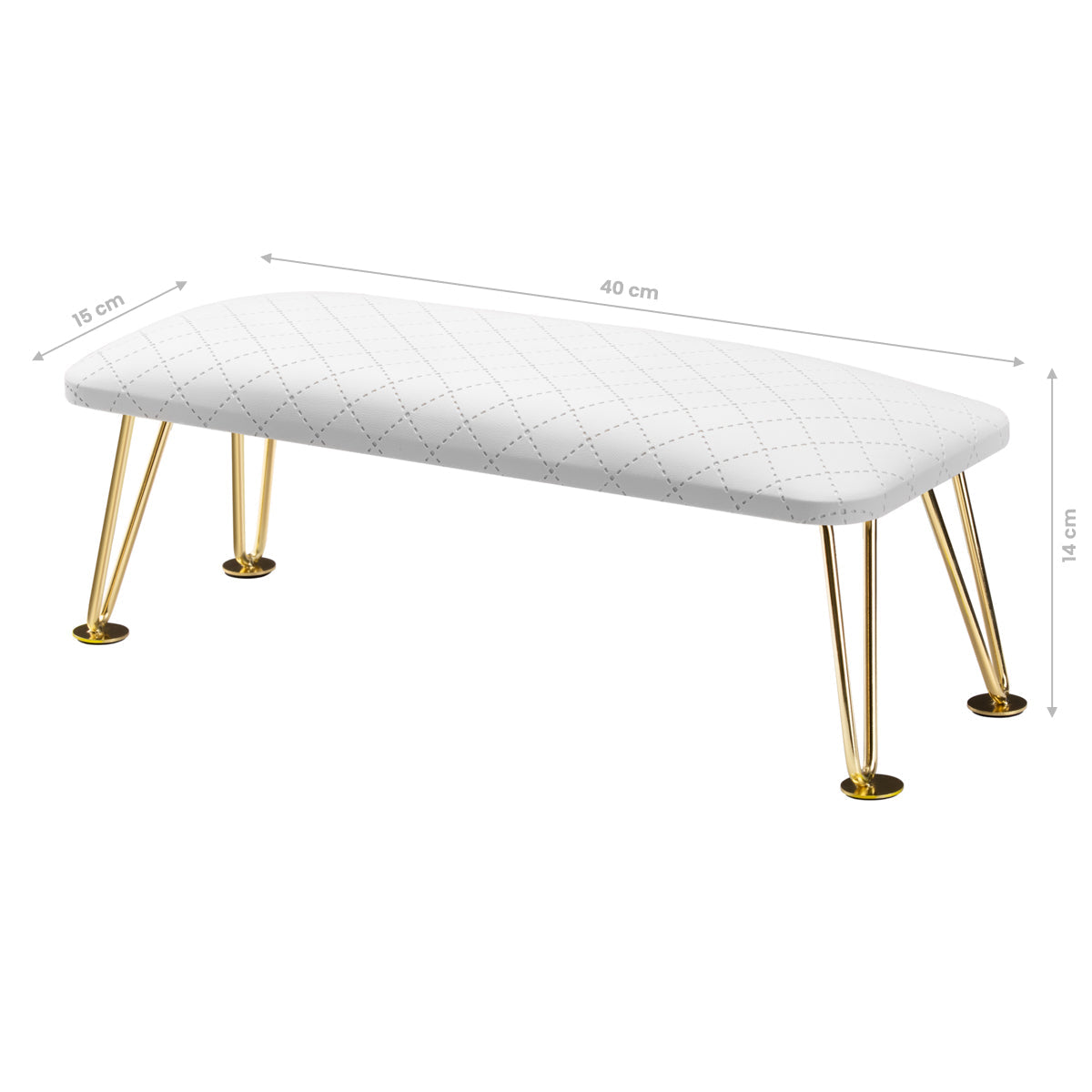 MANICURE STAND 6M GOLDEN WHITE PIK - BVShop
