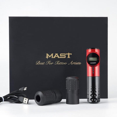 Mast Archer Wireless Tattoo Machine Pen 3.5mm stroke Pink - BVShop