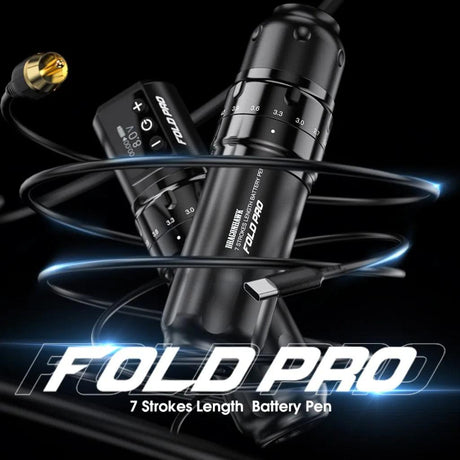 Mast Fold Pro Wireless Tattoo Pen Machine with 7 Stroke Length - BVShop