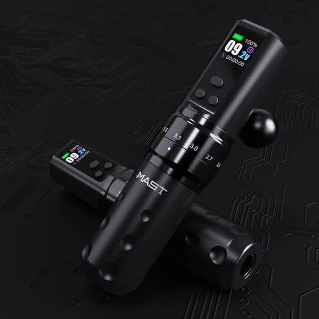 Mast Fold 2 Pro wireless tattoo machine with foldable design and ergonomic grip, ideal for professional tattoo artists.