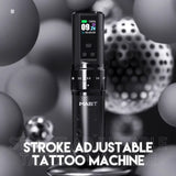 Mast Fold 2 Pro wireless tattoo machine with foldable design and ergonomic grip, ready for professional tattooing.