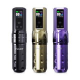 Mast Fold 2 Pro wireless tattoo machine with sleek black design and adjustable grip for professional tattooing.