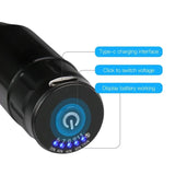 Wireless battery for Mast Tour e-bike, compact and portable power source, with charging port and LED indicator.