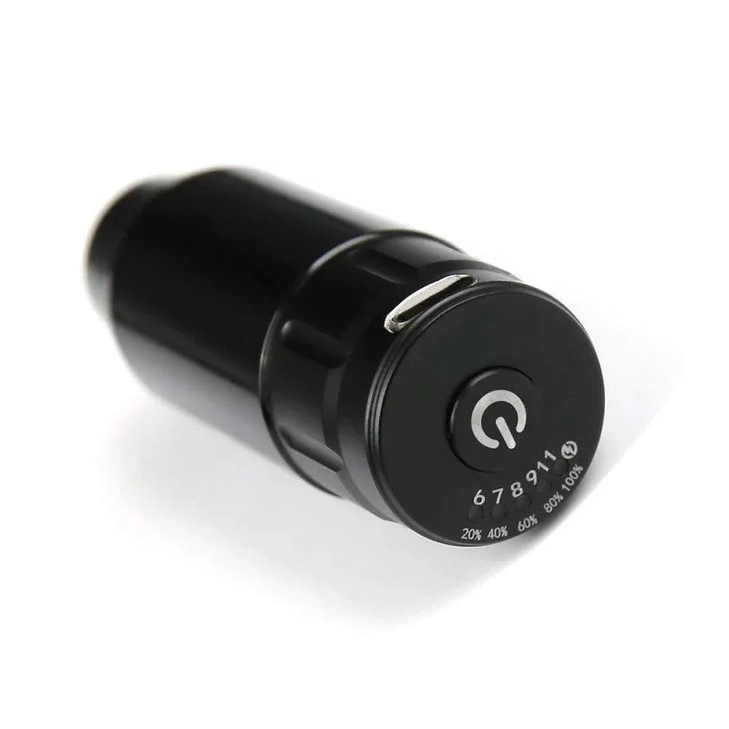 Mast Tour Wireless Battery for portable electronic devices, showing the sleek black rechargeable power bank.