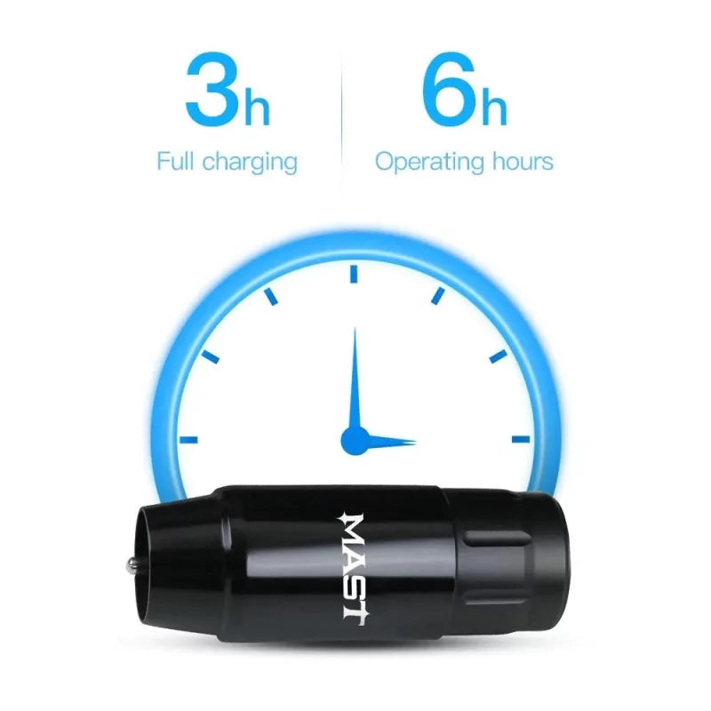 Mast Tour Wireless Battery for wireless camera systems, compact and portable power source with MAST branding visible.