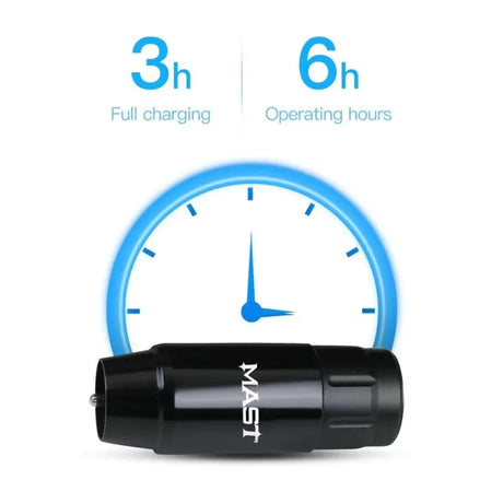 Mast Tour Wireless Battery for wireless camera systems, compact and portable power source with MAST branding visible.