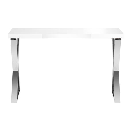 MOMO Momo 04-SL cosmetic desk with sleek white finish and spacious tabletop for beauty and makeup essentials.
