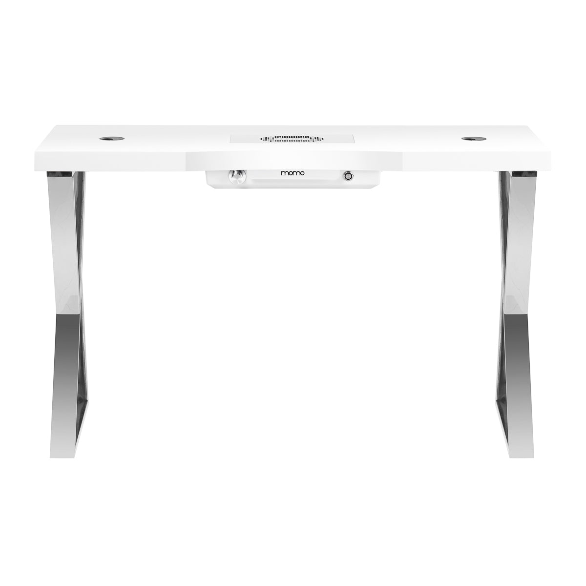 MOMO Momo 04-SL cosmetic desk with absorber, featuring a sleek design, mirror, and organized storage for beauty essentials.