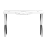 MOMO Momo 04-SL cosmetic desk with absorber, featuring a sleek design, mirror, and organized storage for beauty essentials.