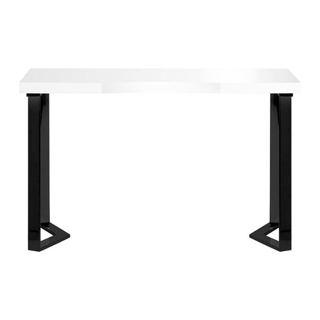 MOMO Momo 05-BL cosmetic desk with sleek black finish, featuring multiple drawers and a spacious tabletop for beauty essentials.