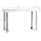 Momo 05-SL cosmetic desk with sleek design, multiple drawers, and mirror for organized beauty and makeup storage.